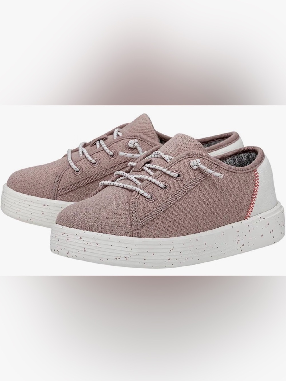 Hey Dude Kids Lace-Up Sneakers in Dusty Pink